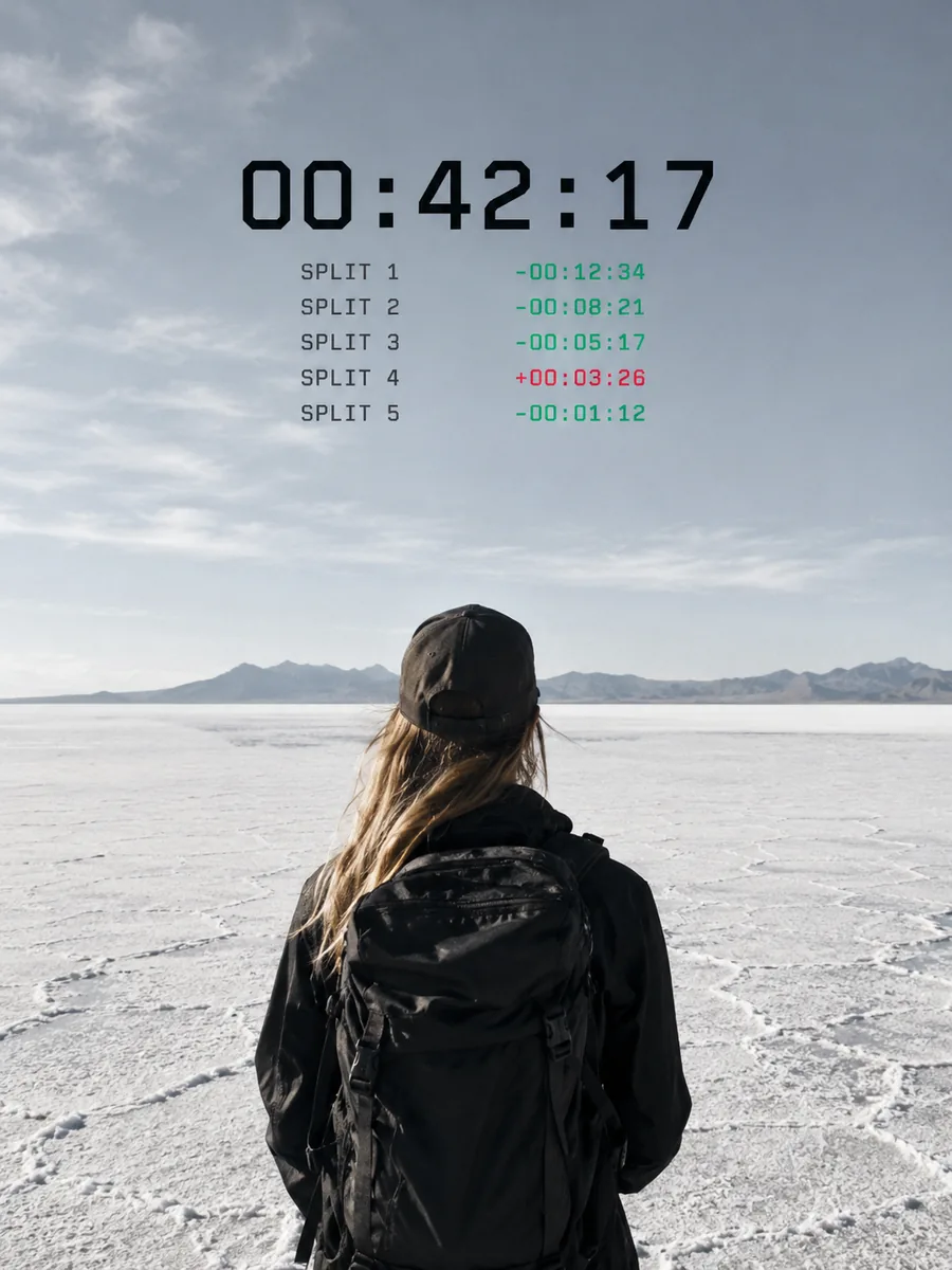 Aussicht auf die Bonneville Salt Flats
